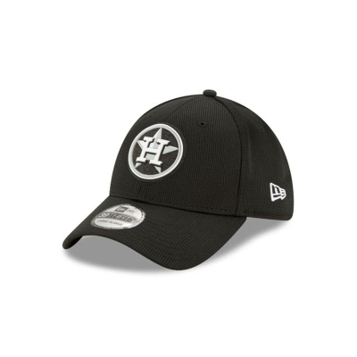 Houston Astros Gorra | New Era MLB Clubhouse Collection 39thirty Stretch Fit Cap Mexico - Negros
